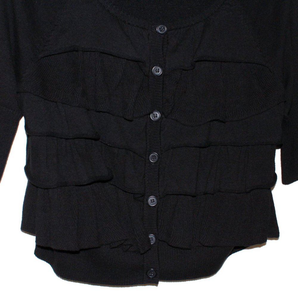 Candie's Vintage Y2K Ruffle Front Cardigan - Picture 7 of 16
